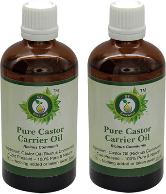 R V Essential Pure Castor Carrier Oil (100ml+100ml) Pack of Two- Ricinus Communis(200 ml)
R V Essential Pure Castor Carrier Oil (100ml+100ml) Pack of Two- Ricinus Communis(200 ml)