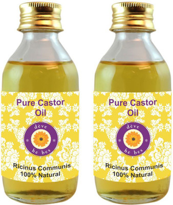 Deve Herbes Pure Castor Oil - Pack Of Two (100ml + 100ml) Ricinus Communis 100% Natural & Pure(200)
Deve Herbes Pure Castor Oil - Pack Of Two (100ml + 100ml) Ricinus Communis 100% Natural & Pure(200)