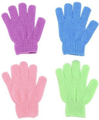 Trisha set of 4 scrubber & bath glove