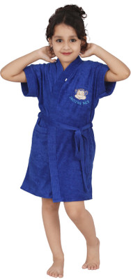 Superior Royal Blue Bath Robe(Bath Robe, For: Baby Boys & Baby Girls, Royal Blue)