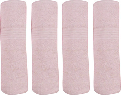 Bombay Dyeing Cotton 500 GSM Bath Towel Set(Pack of 4, Pink), Power pink
