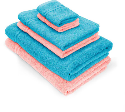 Swiss Republic Cotton 480 GSM Bath, Hand, Face Towel Set(Pack of 6, Multicolor), Light blue;light pink
Swiss Republic Cotton 480 GSM Bath, Hand, Face Towel Set(Pack of 6, Multicolor), Light blue;light pink
