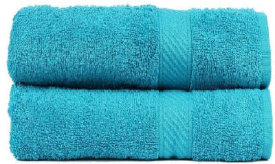 sovam Cotton 200 GSM Bath Towel(Pack of 2, Light Blue)
