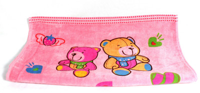 CARRY MEE Cotton 300 GSM Bath Towel(Multicolor), Pink