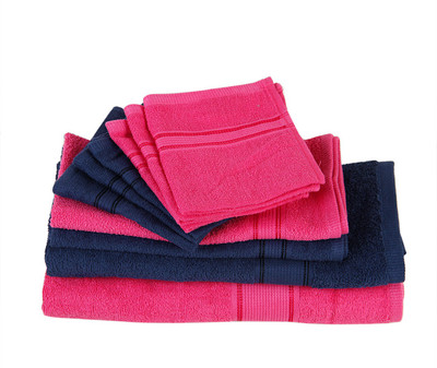 Calico Touch Cotton 400 GSM Bath, Hand, Face Towel Set(Pack of 10, Multicolor), Pink/grey
Calico Touch Cotton 400 GSM Bath, Hand, Face Towel Set(Pack of 10, Multicolor), Pink/grey
