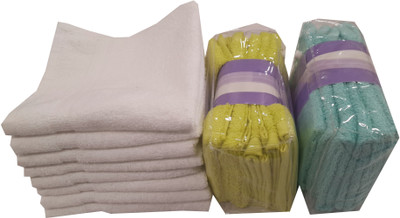 Welhouse India Cotton 2400 GSM Face Towel(Pack of 4, Multicolor)