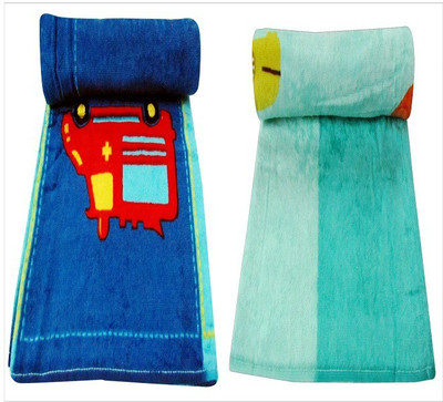 Bombay Dyeing Cotton 350 GSM Bath Towel(Pack of 2, Blue, Green)