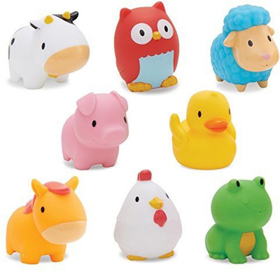 Munchkinz Squirtin Barnyard Friends Bath Toy(Multicolor)