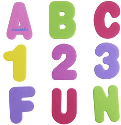 Munchkinz 36 Bath Letters And Numbers Bath Toy(Multicolor)