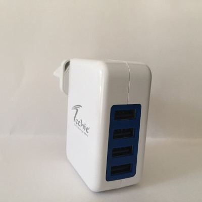 Techie 20W 5V 4A Port USB Wall Charger Portable Travel Adapter for Apple iPhone/Samsung Mobiles/Android Tablets/Smartphones Mobile Charger(White)
Techie 20W 5V 4A Port USB Wall Charger Portable Travel Adapter for Apple iPhone/Samsung Mobiles/Android Tablets/Smartphones Mobile Charger(White)