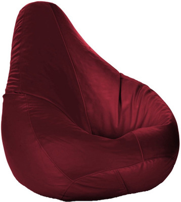 Rooliums XL Bean Bag Cover (Without Beans)(Maroon)