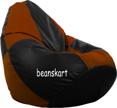 Beanskart XL Bean Bag Cover (Without Beans)(Multicolor)