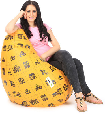 Can bean bags XXL Bean Bag Cover (Without Beans)(Multicolor)
