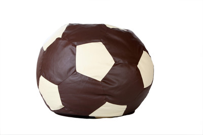 Comfy Bean Bags XL Bean Bag Cover (Without Beans)(Brown, White)