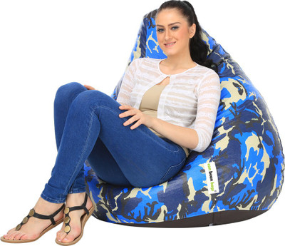 Can bean bags XXL Bean Bag Cover (Without Beans)(Multicolor)