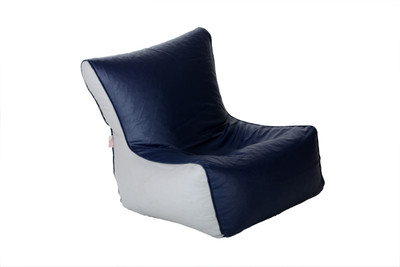 Comfy Bean Bags XXL Bean Chair Cover (Without Beans)(Blue, Grey)