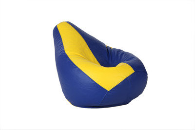 Comfy Bean Bags XXL Bean Bag Cover (Without Beans)(Blue, Yellow)