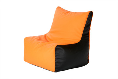 Comfy Bean Bags XXL Bean Bag Cover (Without Beans)(Orange, Black)