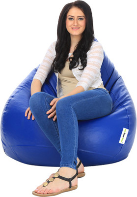 Can bean bags XXL Bean Bag Cover (Without Beans)(Blue)