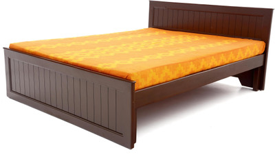 Furnicity Engineered Wood Queen Bed(Finish Color - Walnut)