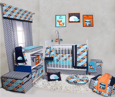 Bacati Cotton Bedding Set(Orange)