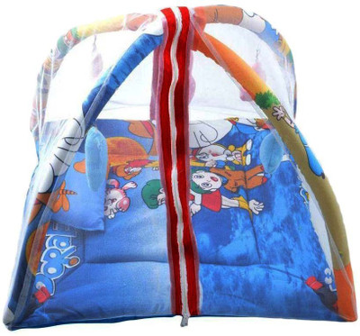 Fashion Huts Cotton Bedding Set(Blue)