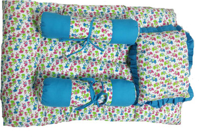Krivi Kids Polyester, Cotton Bedding Set(Blue)
