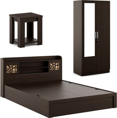 Spacewood Engineered Wood Bed + Side Table + Wardrobe(Finish Color - Vermount)
Spacewood Engineered Wood Bed + Side Table + Wardrobe(Finish Color - Vermount)