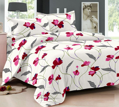 Ahmedabad Cotton 150 TC Cotton Single Floral Bedsheet(Pack of 1, White, Pink), Pink;white
Ahmedabad Cotton 150 TC Cotton Single Floral Bedsheet(Pack of 1, White, Pink), Pink;white