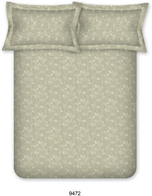 Bombay Dyeing Cotton Double Printed Bedsheet(Grey)