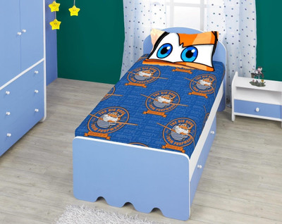 Bombay Dyeing Cotton Single Printed Bedsheet(1 Pillow Cover, 1 Bedsheet, 0)