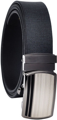 Hawai Men Casual Black Genuine Leather Belt