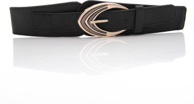 Calvino Women Casual Black Artificial Leather Belt