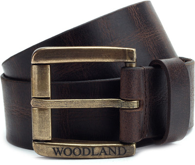 Woodland Men Brown Genuine Leather Belt