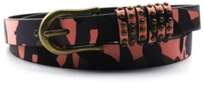 Roma Brothers Women Blue, Pink Genuine Leather Belt, Blue-2