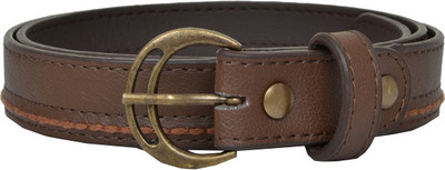 Baggit Women Casual Brown Artificial Leather Belt, Coffee