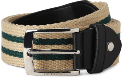 Peter England Men Beige Genuine Leather Belt