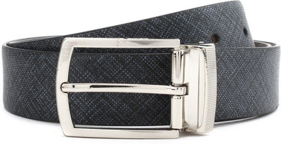 Louis Philippe Men Grey, Brown Reversible Belt, Grey/light brown