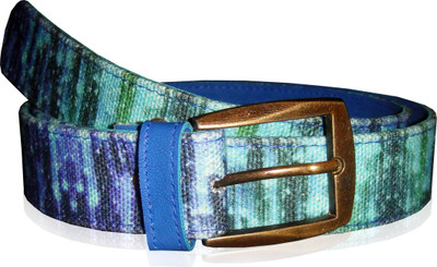 JAJV Women Casual Blue Canvas Belt