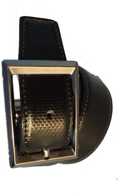 AmahapGlamourDaze Men Formal Black Artificial Leather Belt