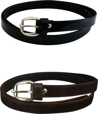 Verceys Girls Casual Black, Brown Artificial Leather Belt