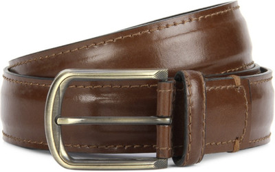 Allen Solly Men Brown Genuine Leather Belt, Tan