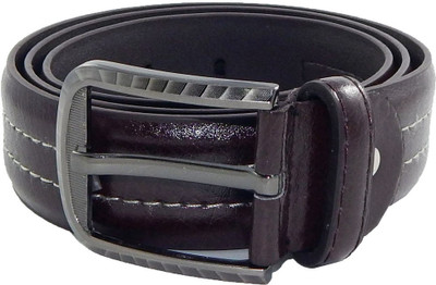 Els Men Brown Synthetic Belt, Brown-05