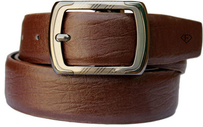 Fashius Men Brown Artificial Leather Belt, Brown-01