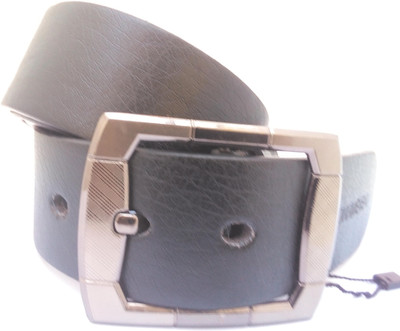 WSD Men Formal Black Synthetic Belt