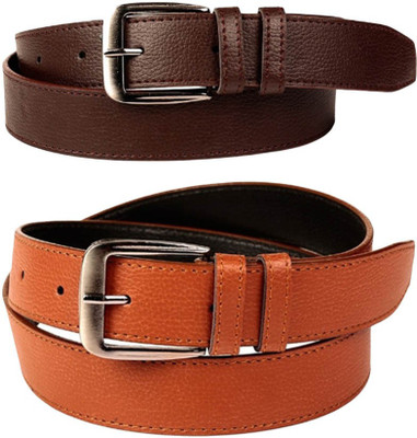 Creative Terry Men Brown Genuine Leather Belt