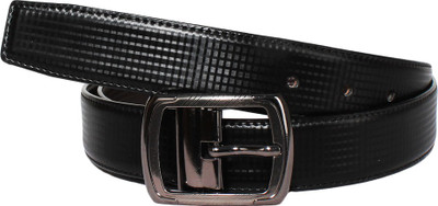 Lenin Men Casual Black Genuine Leather Belt