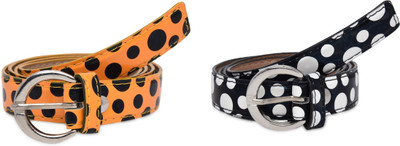 SRS Women Casual Black, Orange Artificial Leather Belt, Black-orange-19
SRS Women Casual Black, Orange Artificial Leather Belt, Black-orange-19