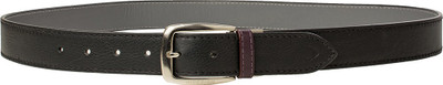 Hidesign Men Casual Black, Grey Genuine Leather Reversible Belt