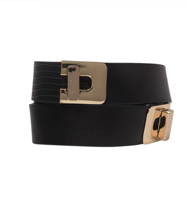 Vero Moda Women Black Artificial Leather Belt